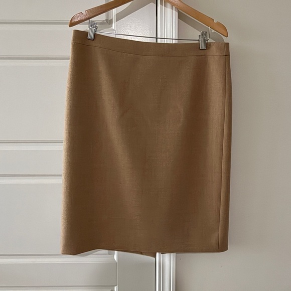 J. Crew Dresses & Skirts - J.Crew Camel No. 2 Lined Pencil Skirt Sz 12 Interview Outfit Carolyn Bessette